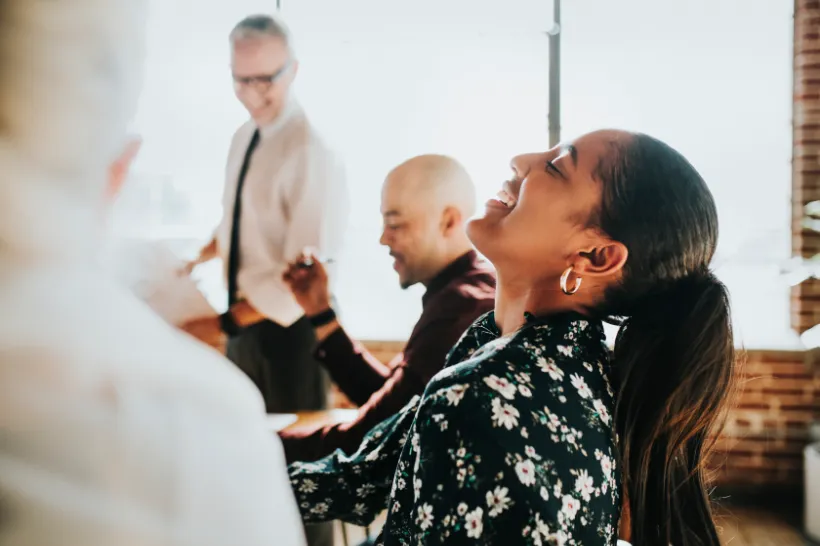 Business people collaborating in a meeting