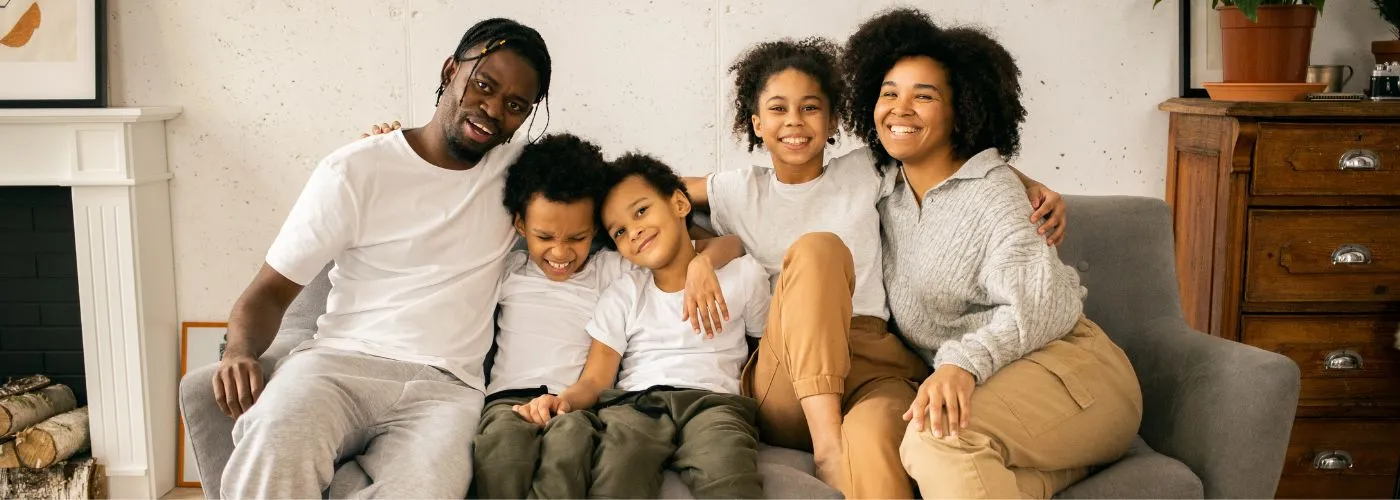 Family achieving greater harmony and stronger bonds through therapy